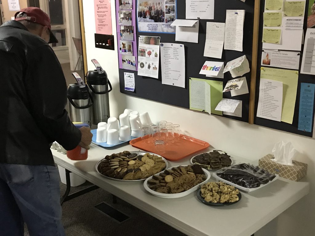 Snacks at Church Event