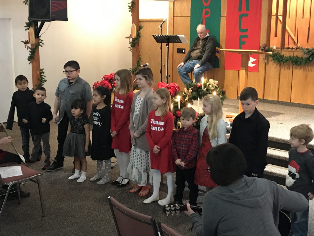 Children Singing a Christmas Song