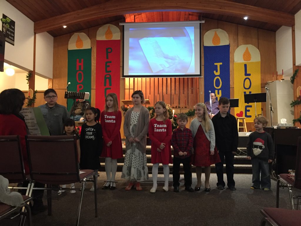 Children Singing a Christmas Song